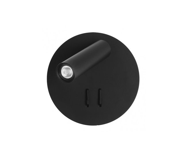 Aplique De Pared Metal Serie Manet Negro