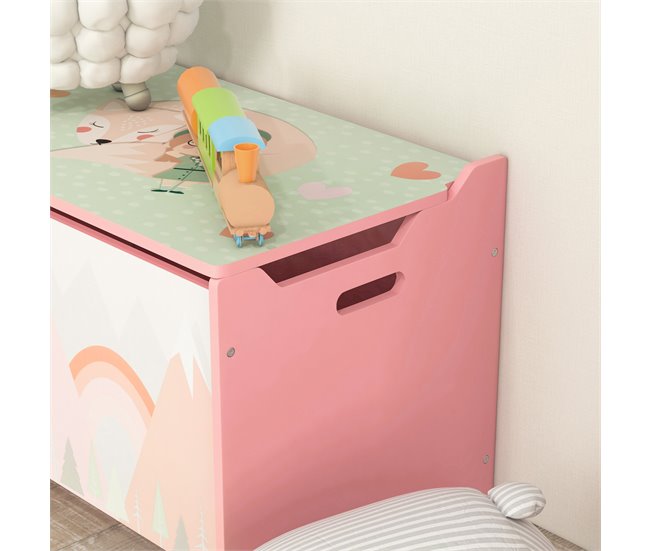 Cajas de Almacenamiento MDF ZONEKIZ 37 Rosa