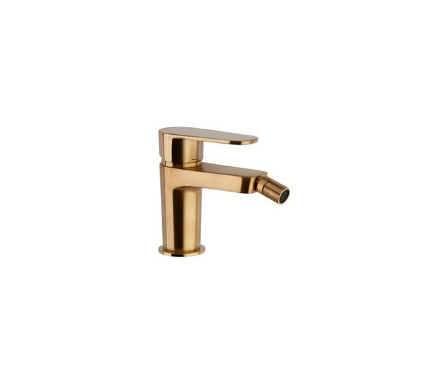 Grifo de Bidé Monomando con Sistema S2 de Ahorro Dorado