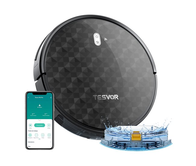 Robot aspirador Negro