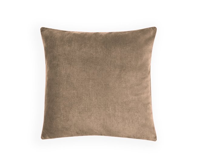 Acomoda Textil – 4 Fundas de Cojín Terciopelo. Camel
