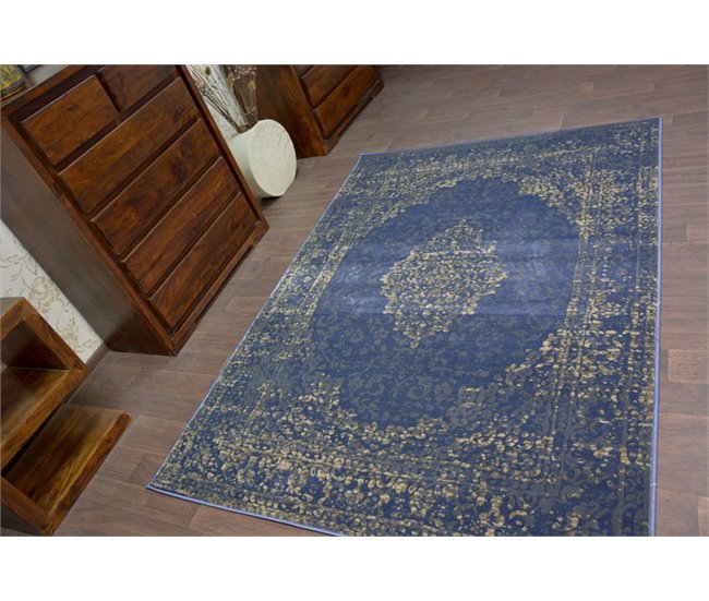 Alfombra DROP JASMINE 455 160x220 Azul Marino