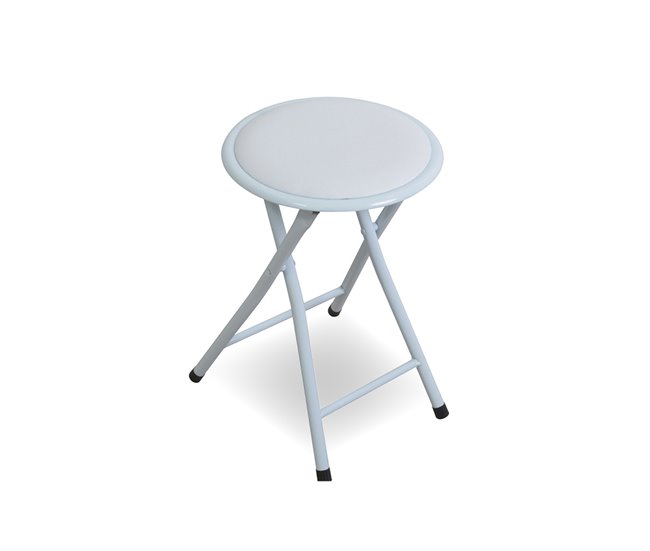 Taburete plegable modelo FOLK III Blanco