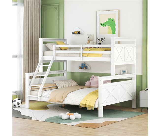 Cama litera 145x205 Blanco