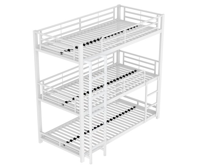 Cama litera 95x204 Blanco