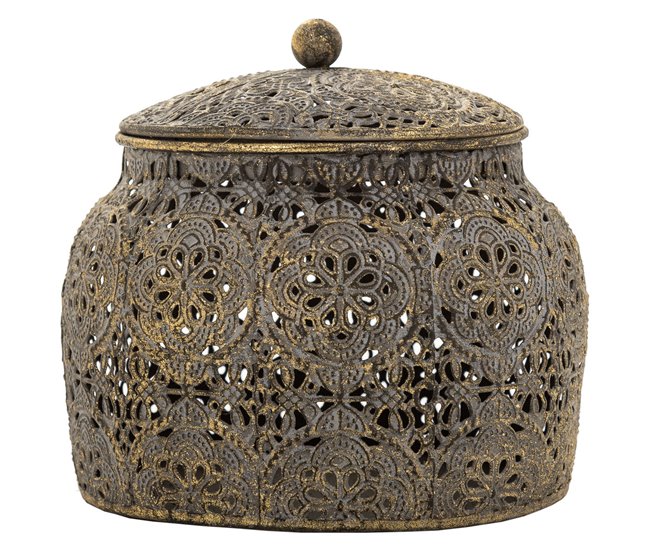 Caja Joyero de metal Marron