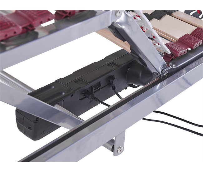 Beliani Somier articulado eléctrico Acero MOON Plateado