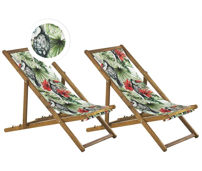 Beliani Tumbona ANZIO Multicolor