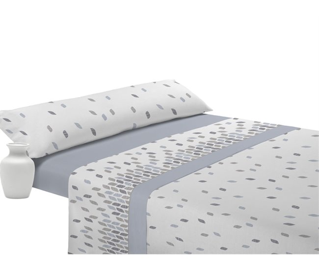 Conforama Juego de Sábanas Sedalina invierno Spik Azul cama 90cm Donegal Collections