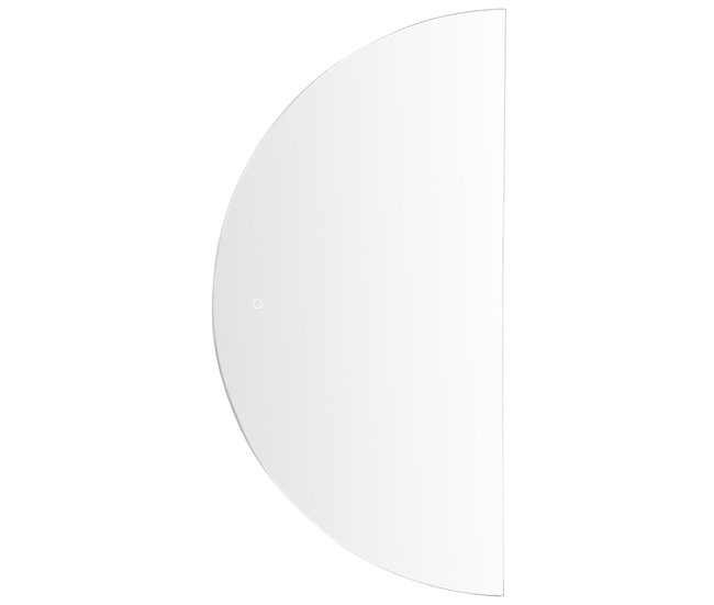 Beliani Espejo de baño LOUE 60x4 Plateado
