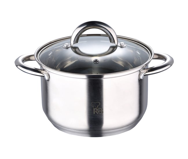 Set de batería de cocina ALEXANDER 7 piezas marca BERGNER  Inox