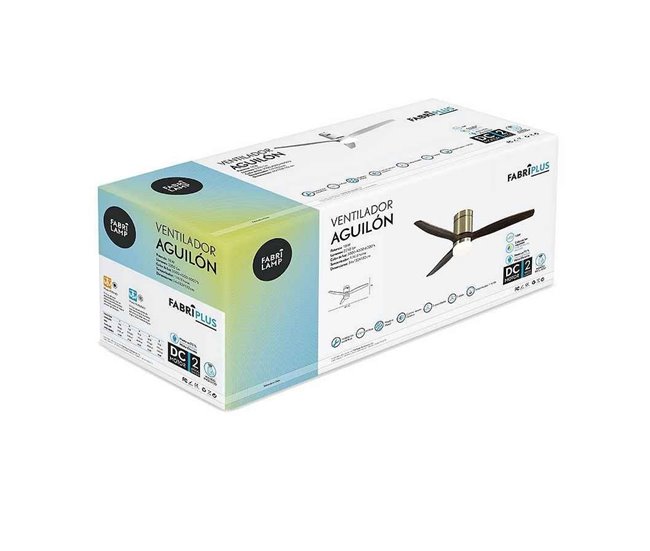 Ventilador De Techo Metal Serie Aguilã³n Dorado