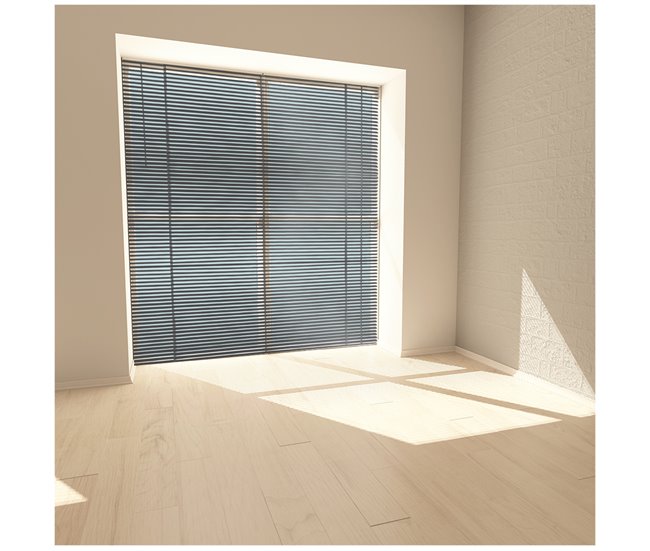 Acomoda Textil – Persiana Veneciana de Aluminio para Ventana. 