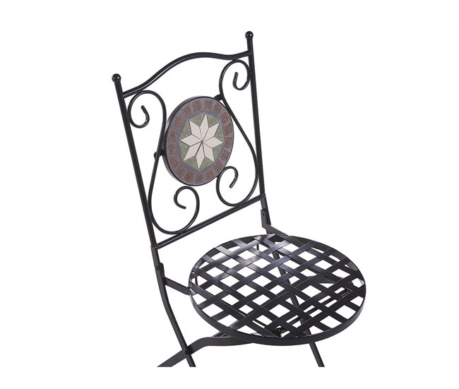 Beliani Conjunto bistro CARIATI Negro