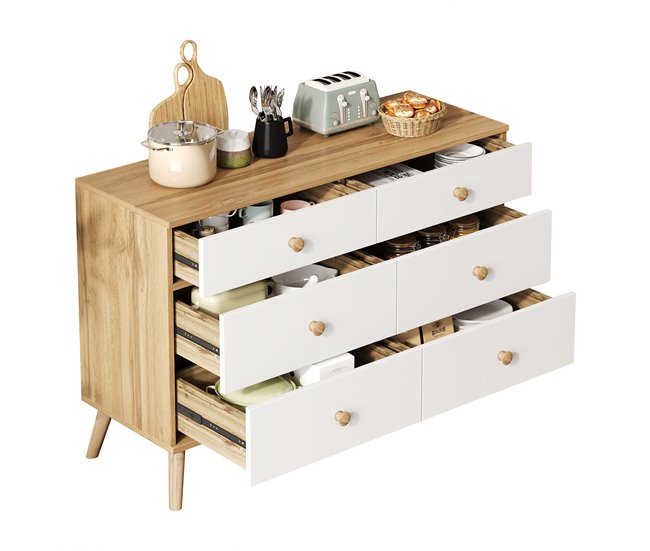 Aparadores Natural/ Blanco