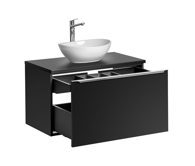 Mueble lavabo individual Eros Negro