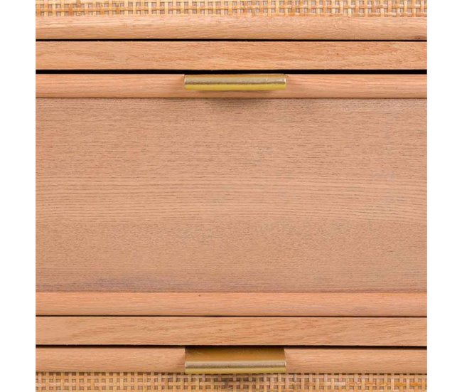 Aparador de madera y rejilla Marron