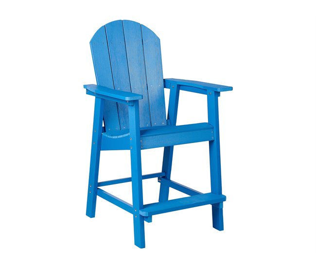 Beliani Conjunto bistro ADIRONDACK Azul