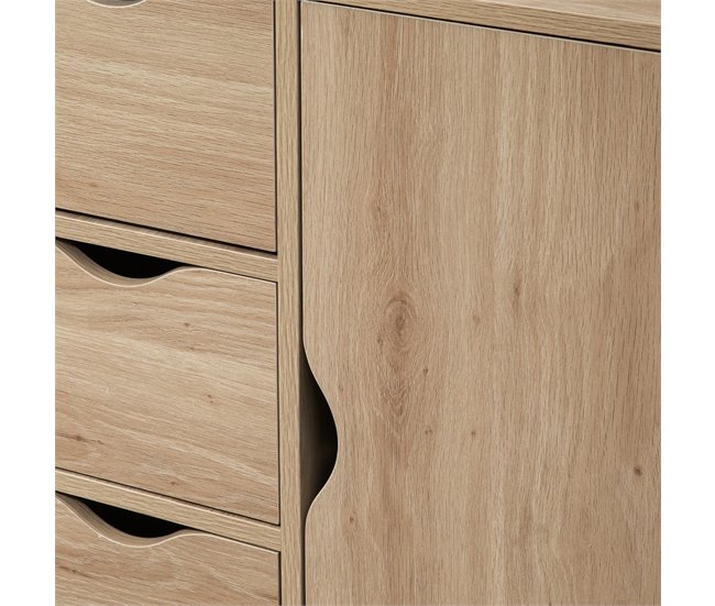 Armario de Salón Melamina de Madera HOMCOM 54 Marron