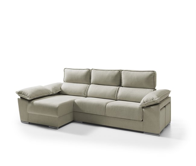 Chaise longue con arcon DIWY Beige