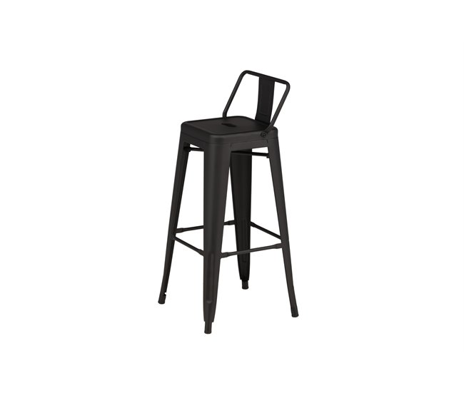 Conforama Taburete Alto TEMPE BS 1NOS 43x43x94 Negro
