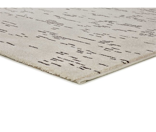 Alfombra abstracta en blanco y negro RETRO - ATTICGO 200x290 Blanco
