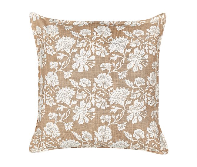 Beliani Cojín decorativo NOTELEA Beige