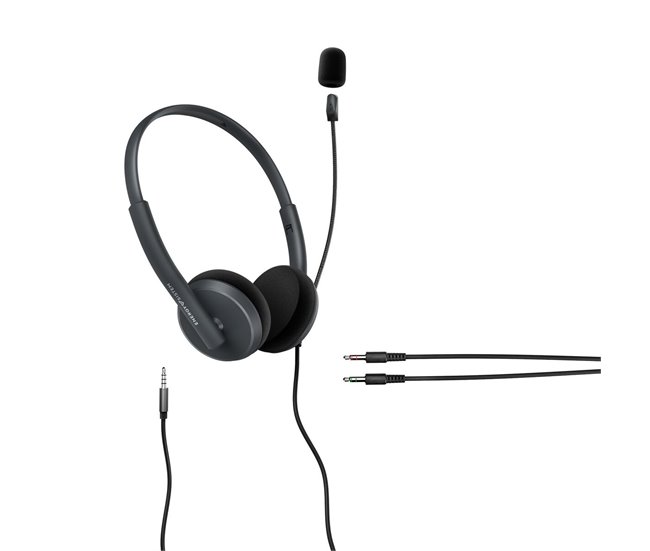 Auriculares con Micrófono Office 2 Negro