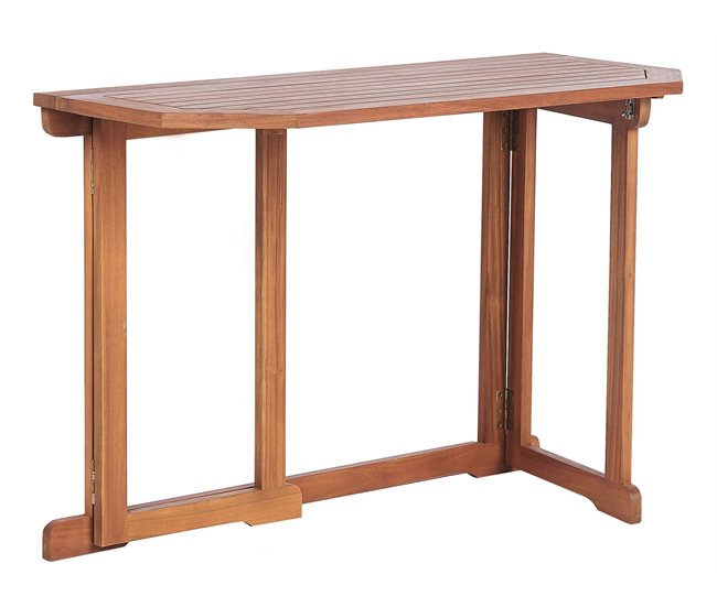 Beliani Mesa plegable TREIA Marron
