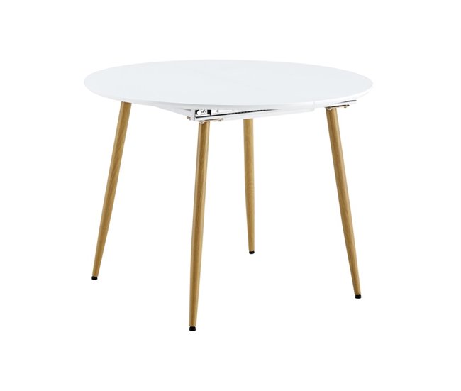 Mesa de cocina extensible ARTIC Blanco