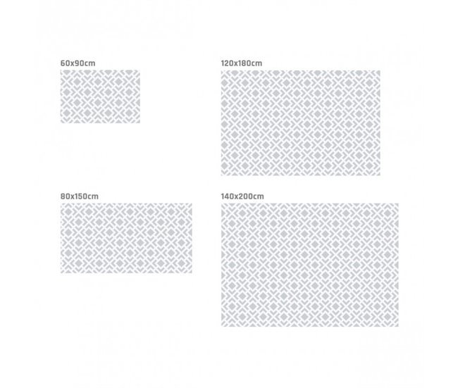 Alfombra vinilica, PVC antideslizante para interior y exterior Beige