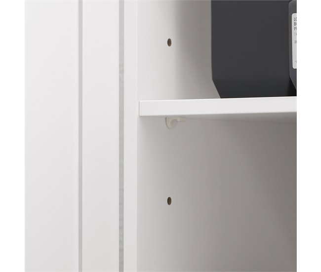 Armario para baño con 1 Puerta y 3 Cajones BZR107-W SoBuy Blanco