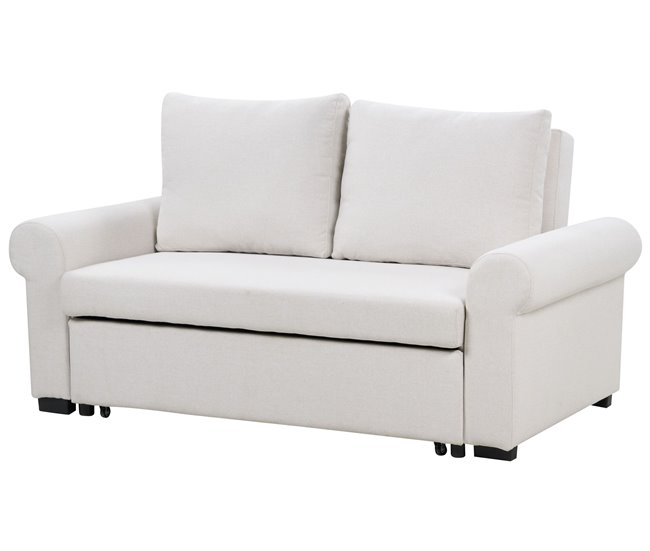 Beliani Sofá cama Tela SILDA Beige