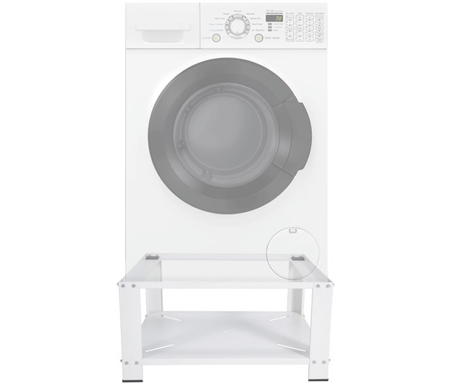 Base metálica para lavadoras Lunas Blanco