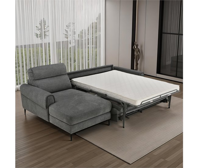 Chaise longue con cama ELIA Gris