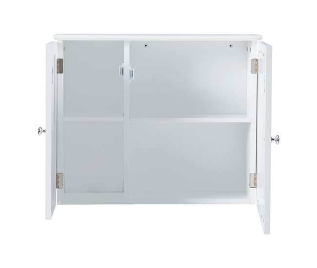 Armario pared con espejo Karlsøy MDF PVC Blanco