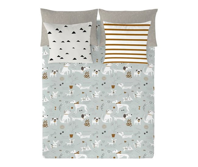 Conforama Funda Nórdica Panzup Dogs Cama de 150/160 (240 x 220 cm)