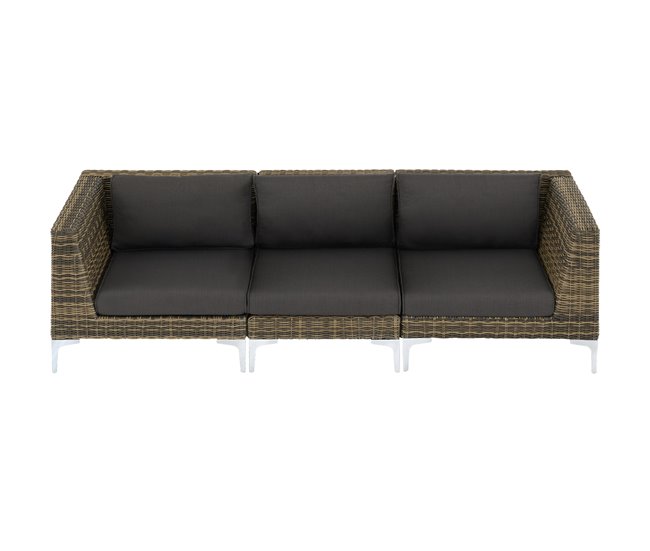Pieza modular para conjunto de ratán Antracita