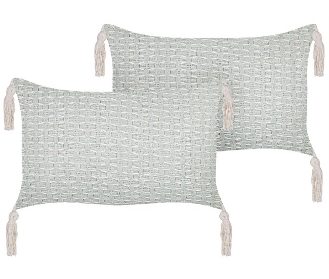 Beliani Cojín decorativo HAKONE 45x25 Beige