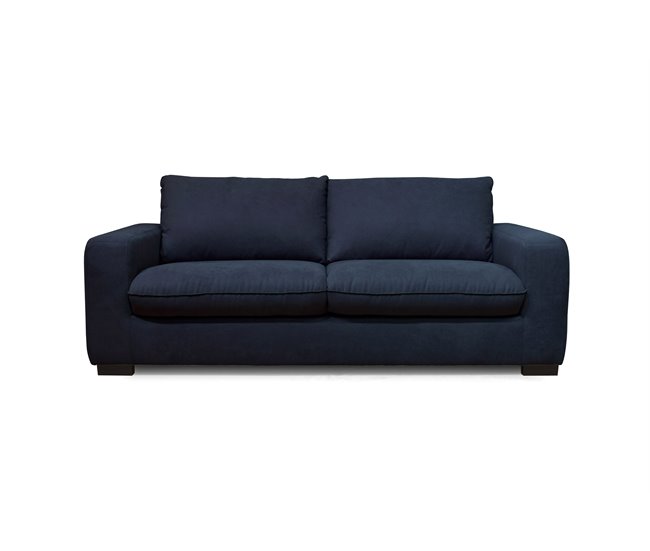 Sofá 3 plazas fijo SWEET Azul