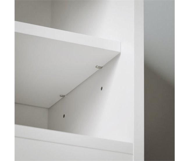 Banco Zapatero con Puerta Corrediza de Granero FSR153-W SoBuy Blanco