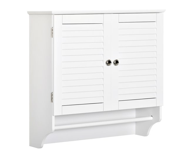 Armario Baño de Pared MDF kleankin, hogar - baño 60 Blanco