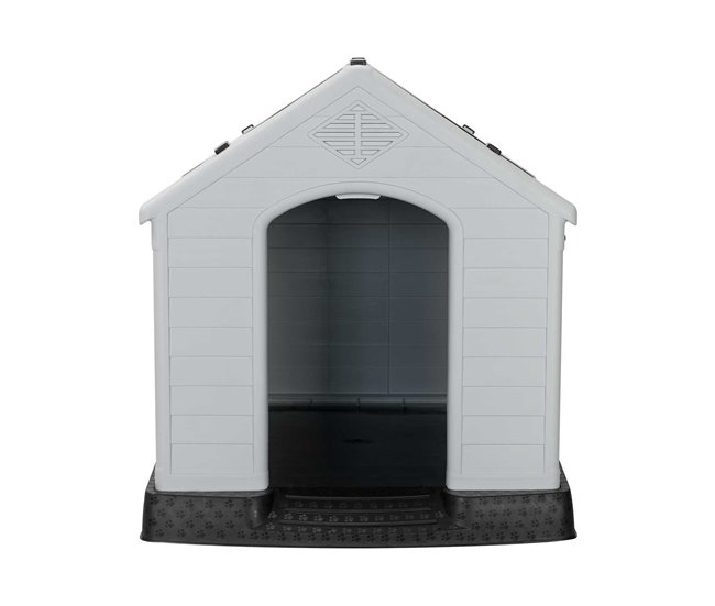 Caseta de Resina para Perros Thinia Home Negro/ Gris