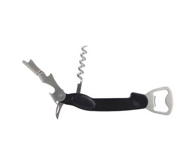 Sacacorchos con Cortaprecintos y Abrebotellas Q3276 Multicolor