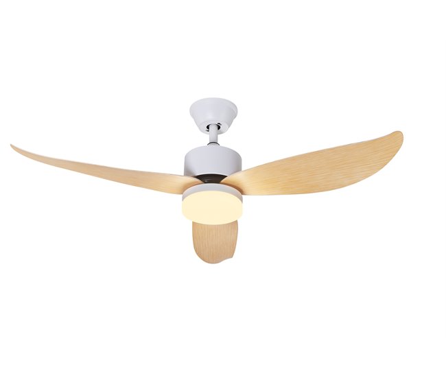 Ventilador techo SERENA led 1 luz 18w 106cm marca CONFORAMA  Madera