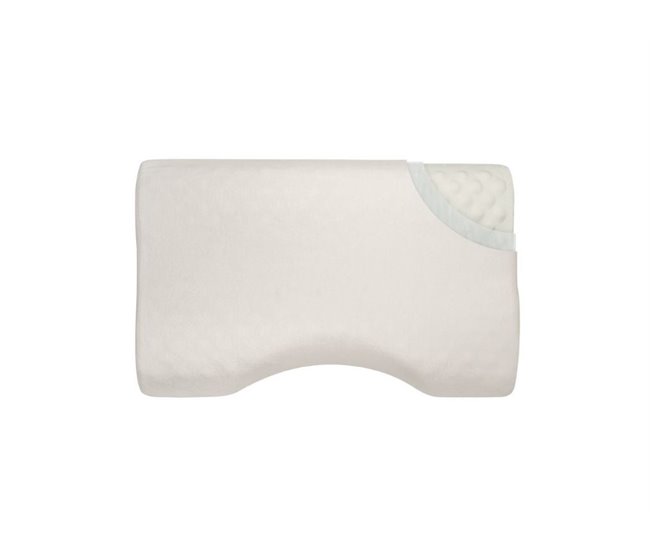 Almohada Anti-Ronquidos y Funda de Satín Extra Blanco