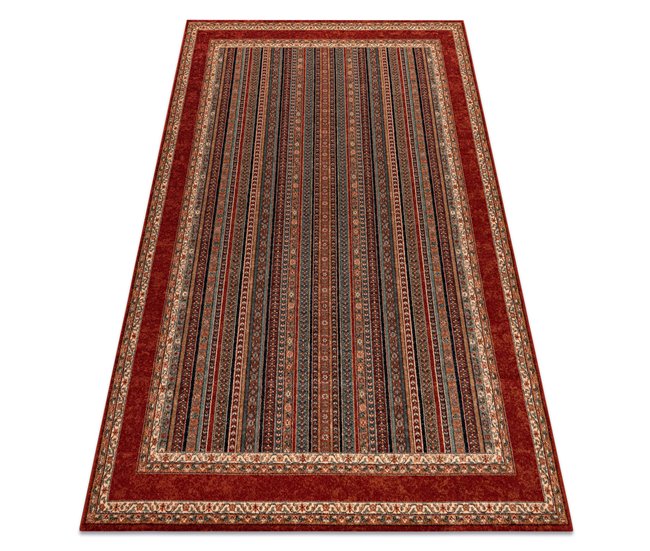Alfombra de lana KASHQAI 4357 300 marco oriental 240x340 Rojo