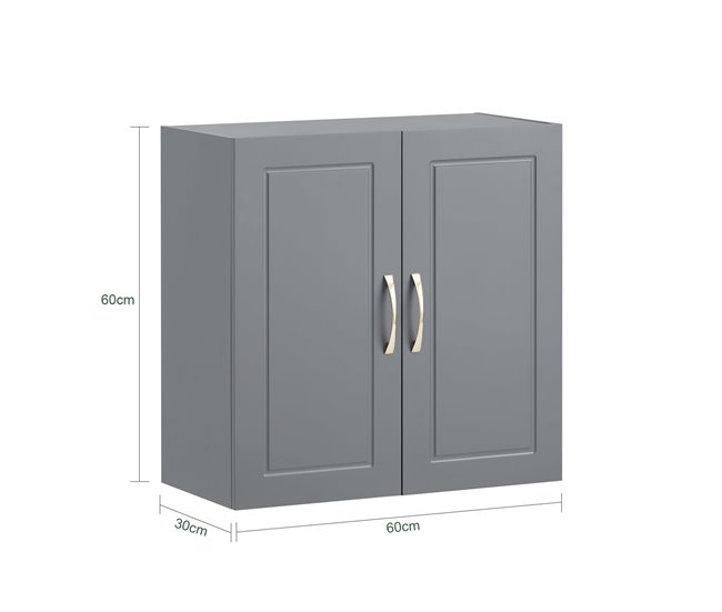 Armario suspendido con 2 Puertas FRG231-DG SoBuy Gris Oscuro