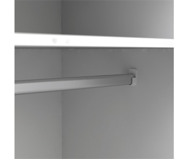 Armario DELTA puertas batientes y 3 cajones 147x200cm blanco Blanco