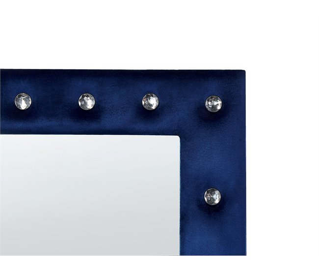 Beliani Espejo de pie ANSOUIS 50x33 Azul Marino